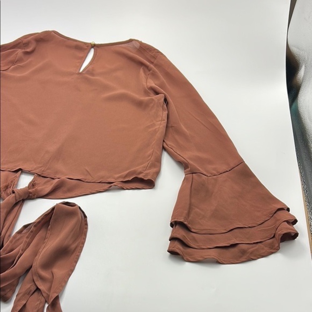Windsor Rust Bell Sleeve Blouse